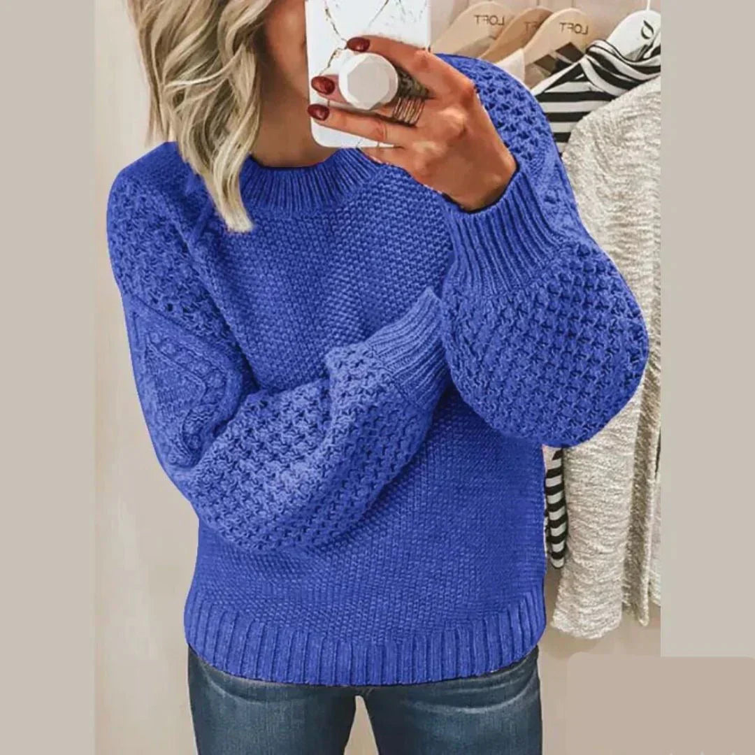Kayla™ | Stylish Textured Knit Sweater