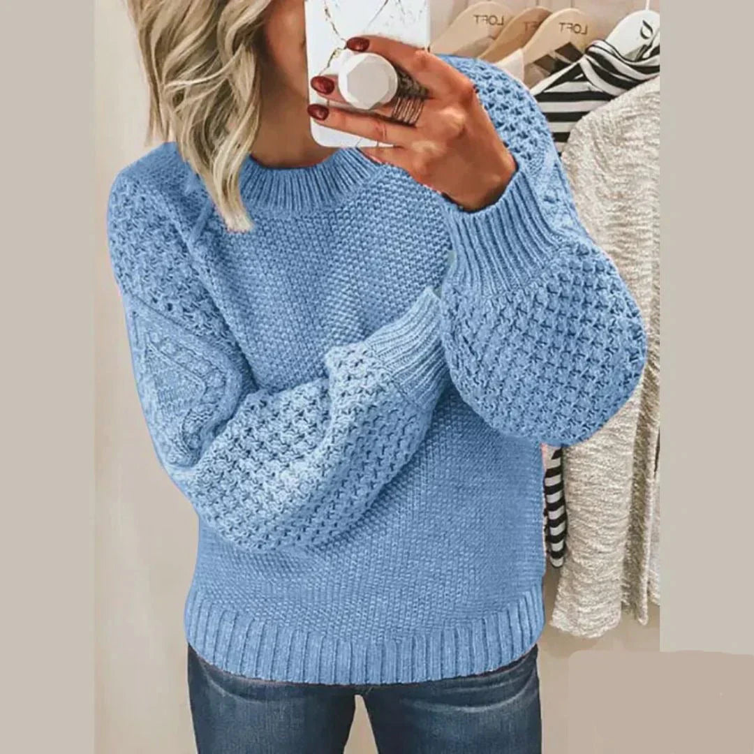 Kayla™ | Stylish Textured Knit Sweater