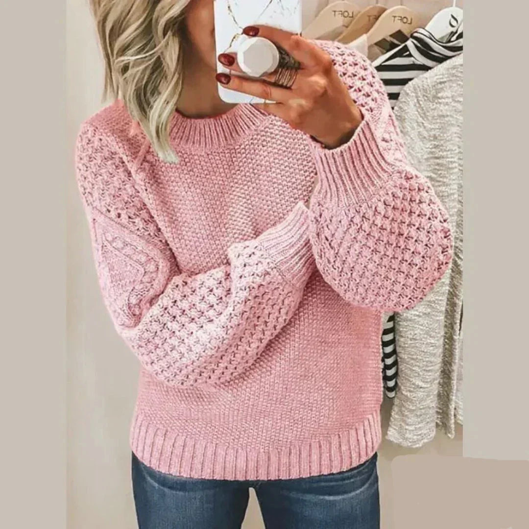 Kayla™ | Stylish Textured Knit Sweater
