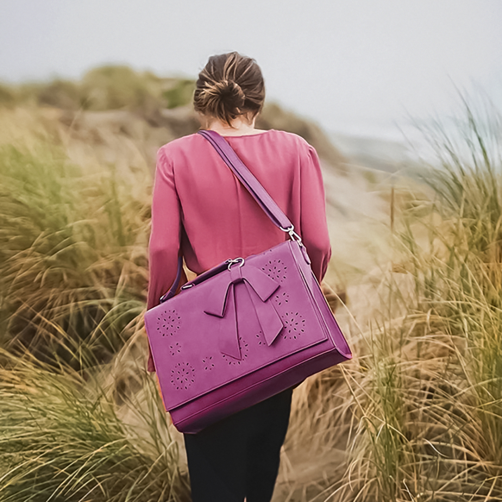 Caitlin | Elegant Bow Flap Tote Bag