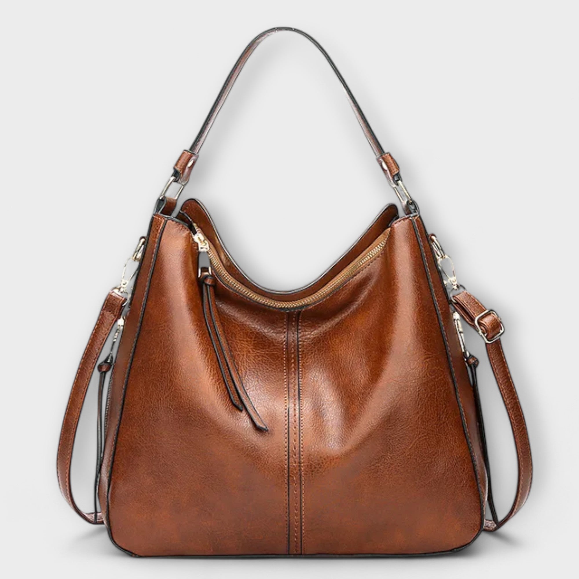 Annabelle | Zip-Accent Shoulder Bag