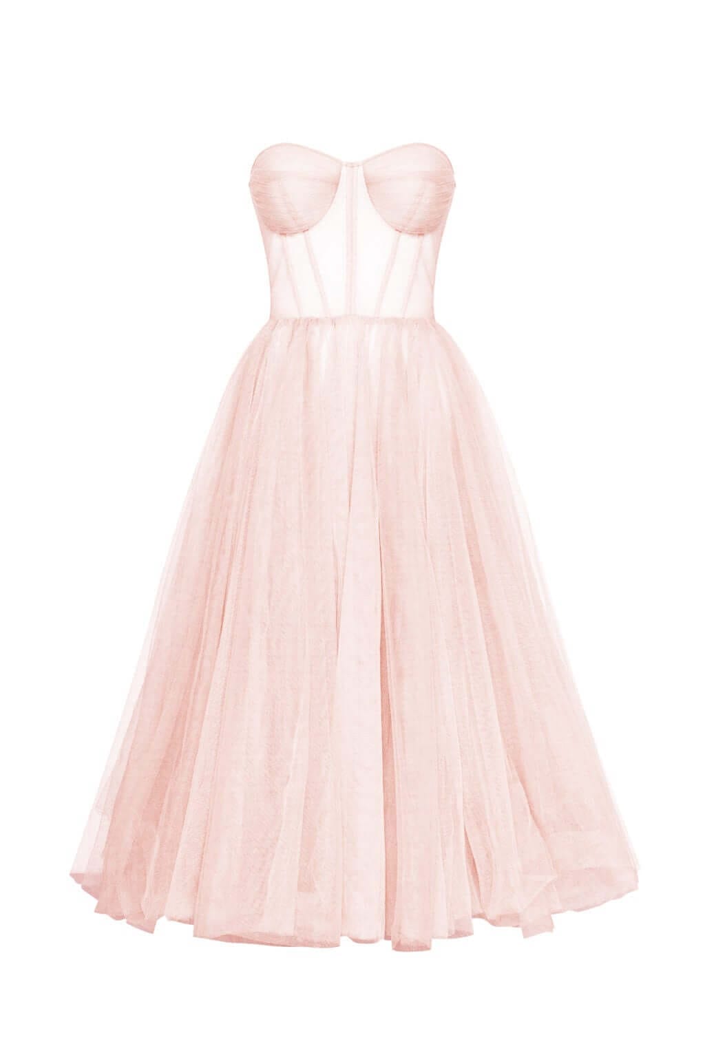 Anna | Elegant Strapless Tulle Dress