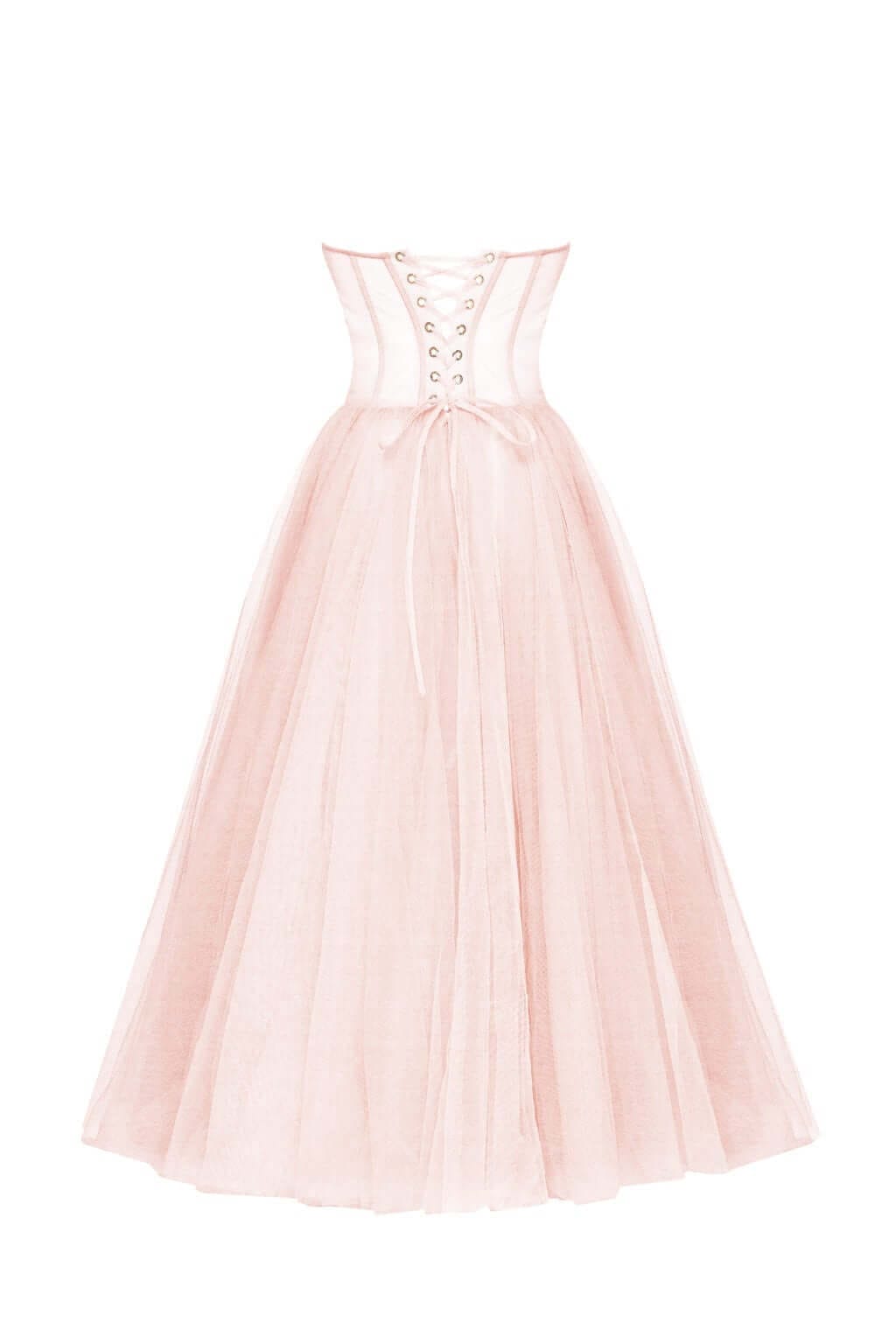 Anna | Elegant Strapless Tulle Dress
