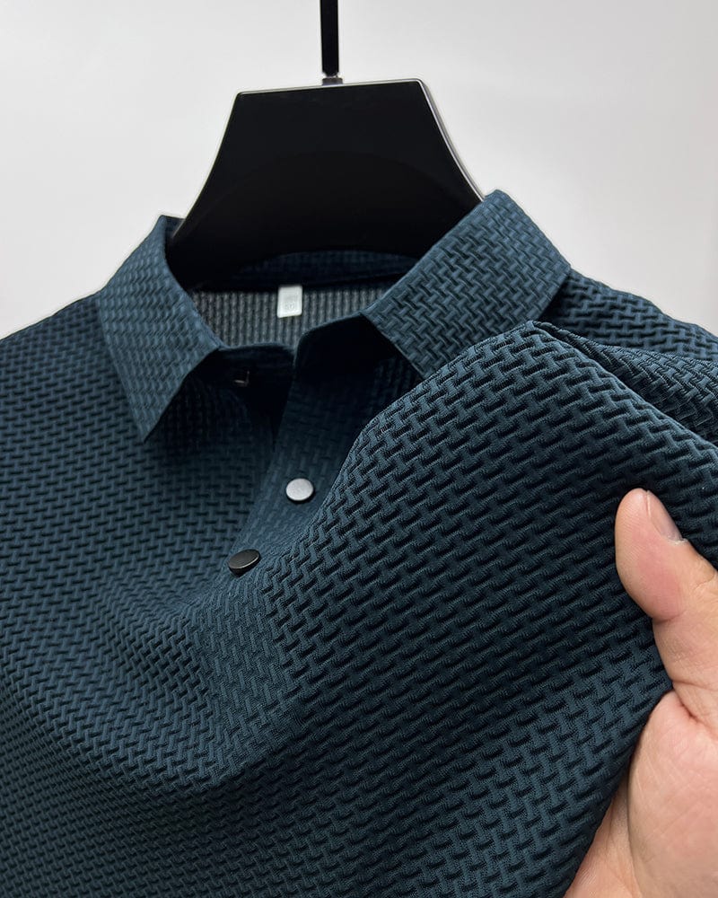 Jack | Stylish Textured Polo Shirt Men