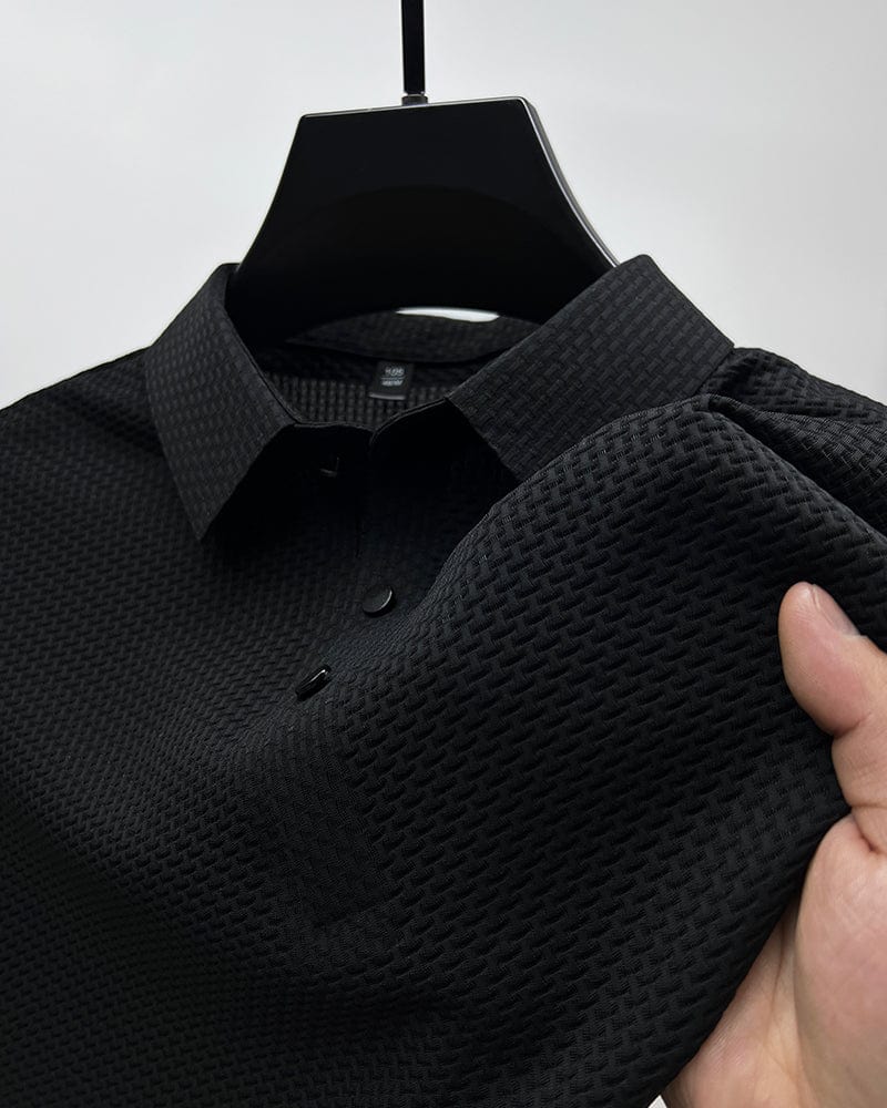 Jack | Stylish Textured Polo Shirt Men
