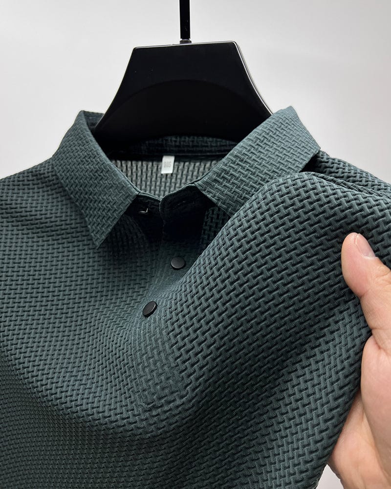 Jack | Stylish Textured Polo Shirt Men