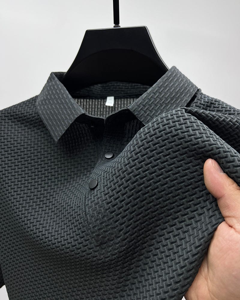 Jack | Stylish Textured Polo Shirt Men