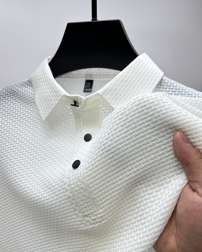Jack | Stylish Textured Polo Shirt Men