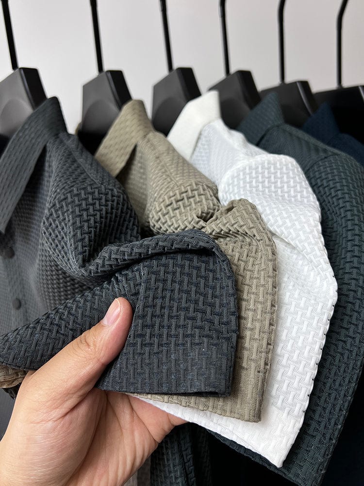 Jack | Stylish Textured Polo Shirt Men