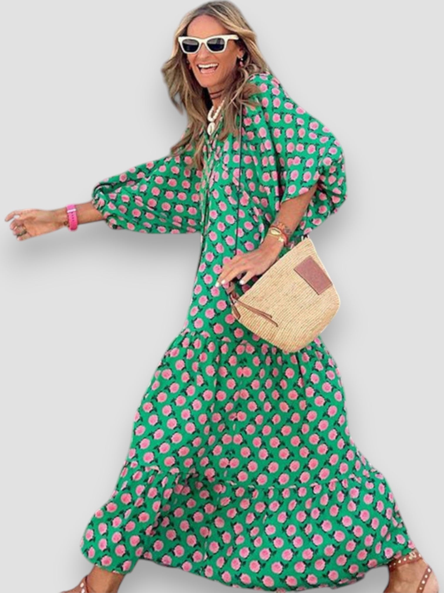 Donna | Stylish Vibrant Floral Dress