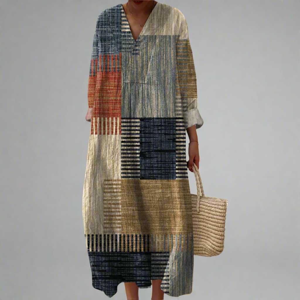 Kaitlyn | Stylish Casual Patchwork Dress