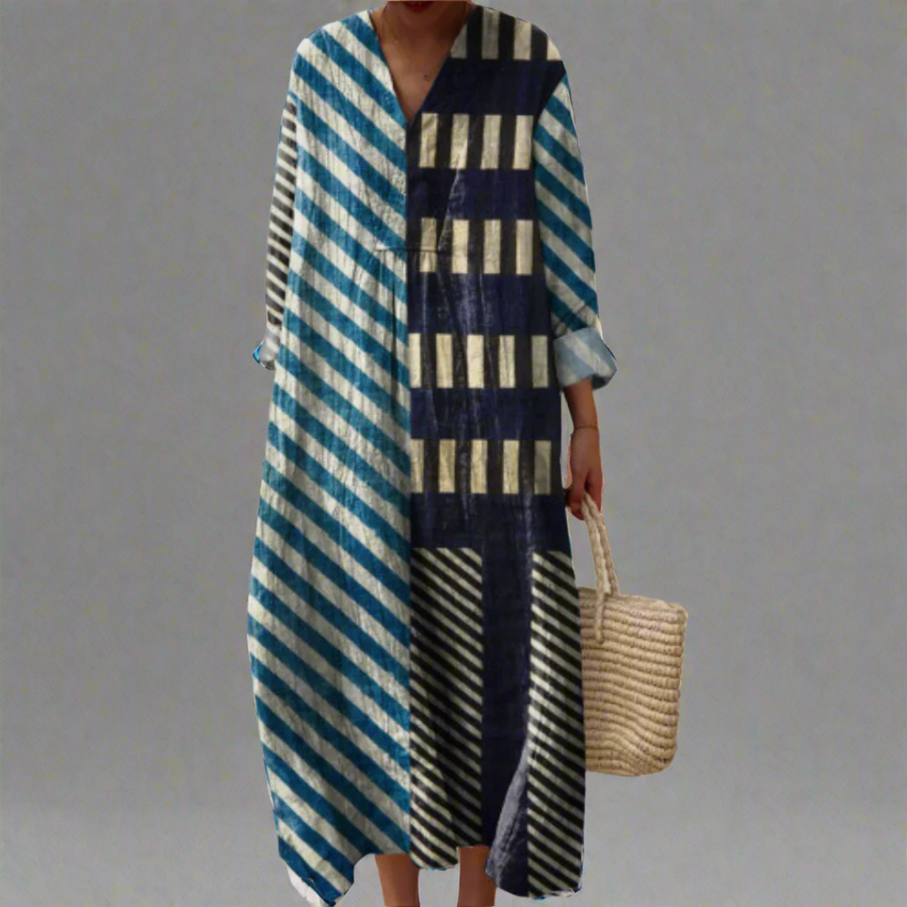 Karen | Stylish Casual Striped Dress