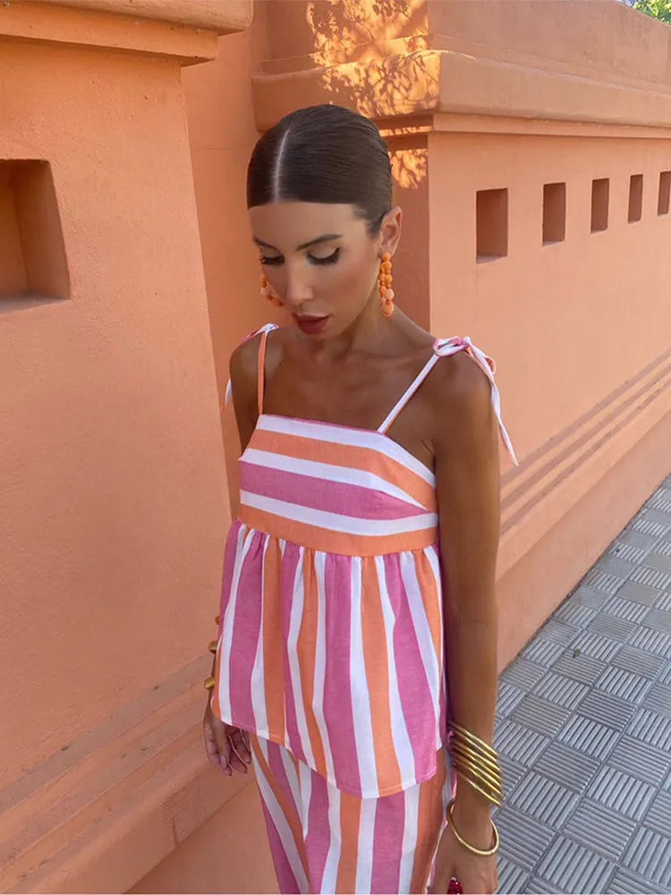 Angela | Breezy Striped Summer Co-Ord