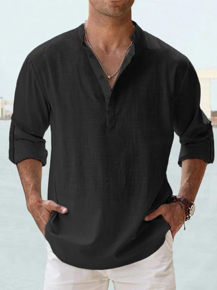 Noah™ | Breathable Linen Shirt