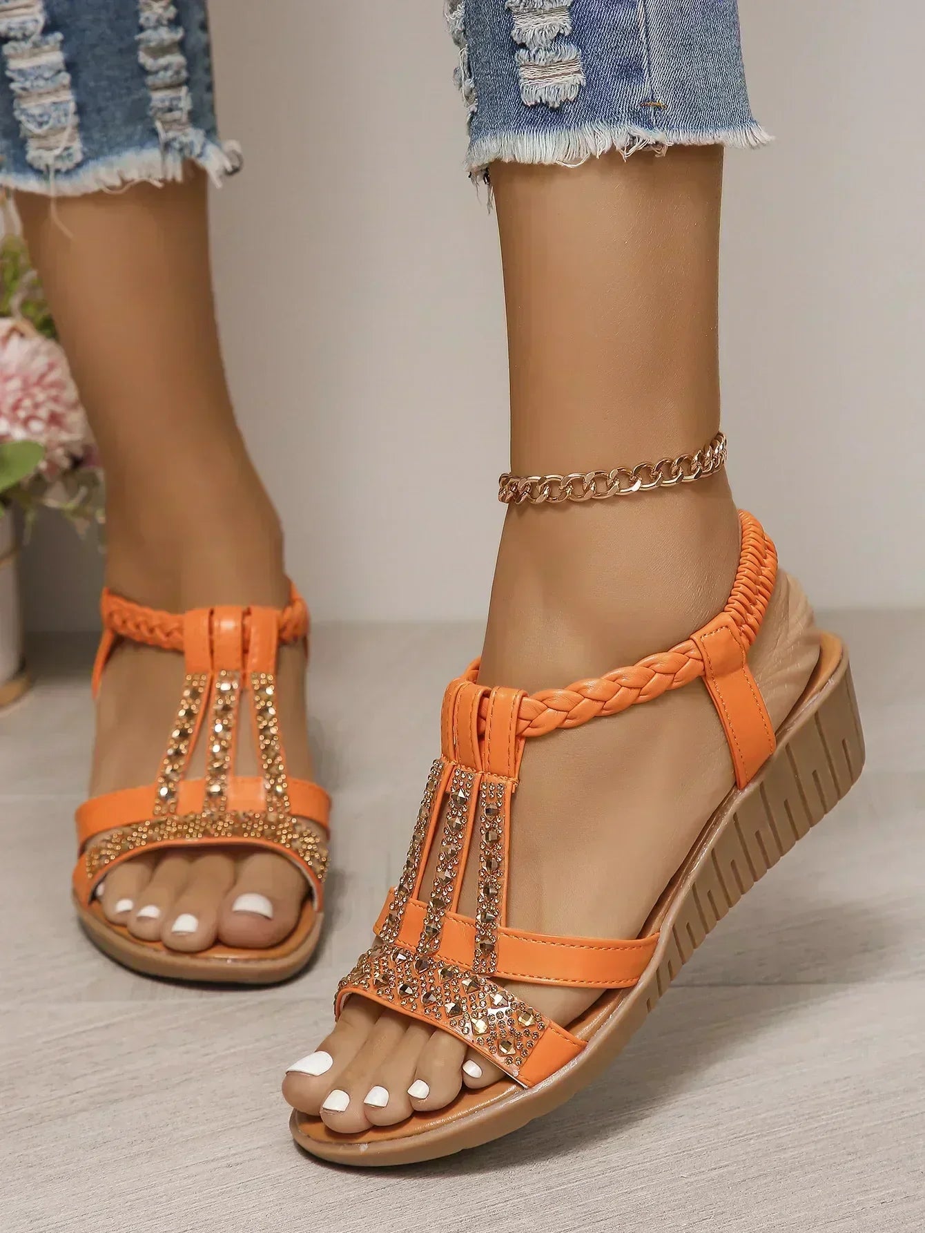 Laura | Stylish Summer Glitter Sandals