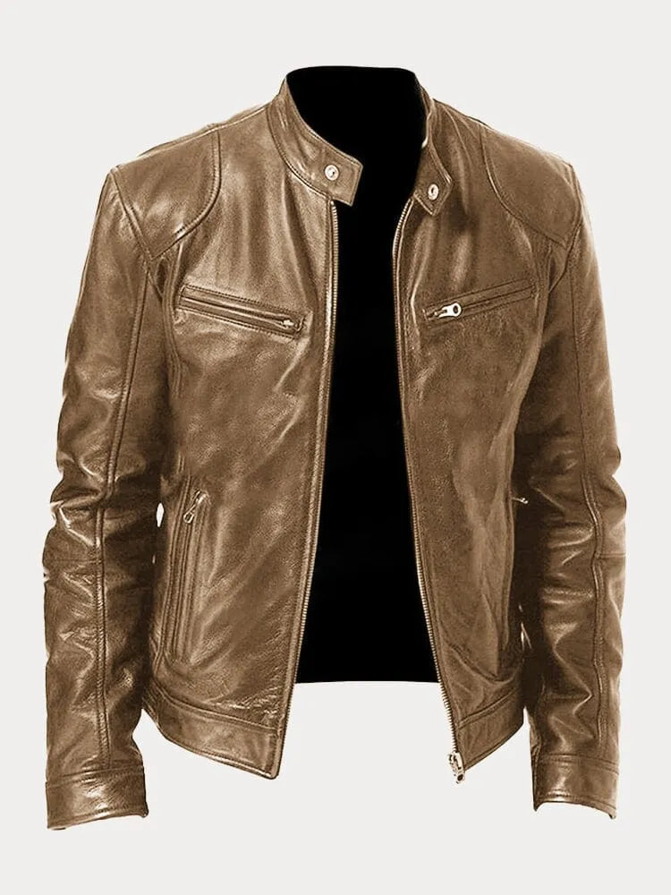 Malcolm | Stylish Leather Jacket Men