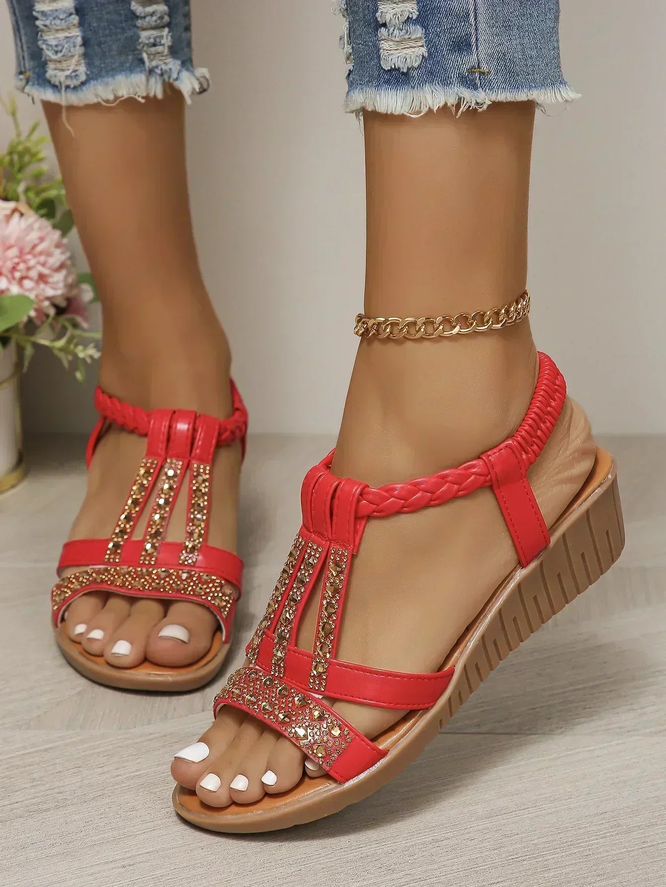 Laura | Stylish Summer Glitter Sandals