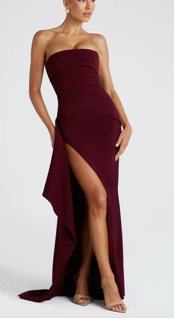 Zoey | Elegant Strapless Maxi Dress