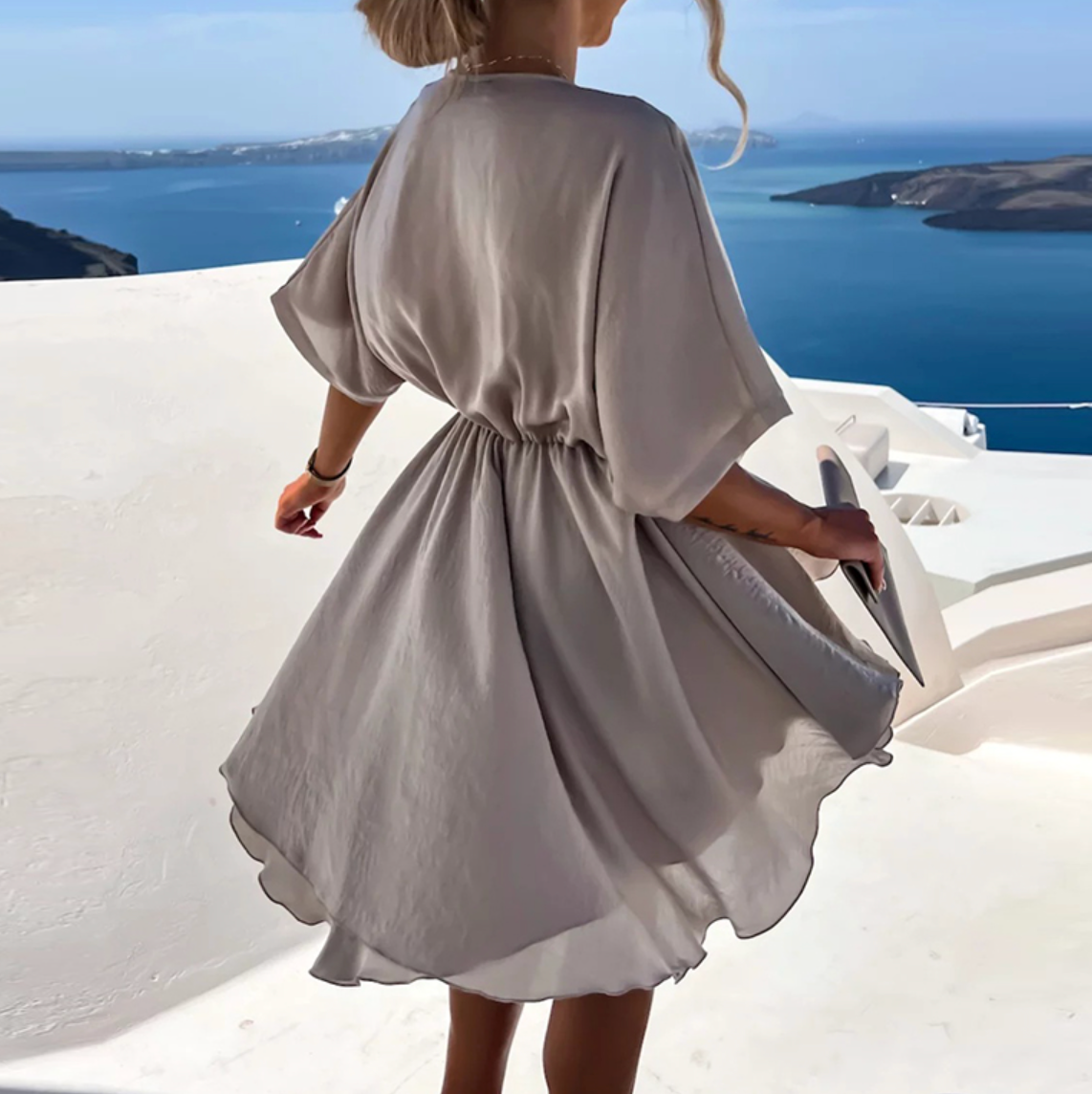 Leah | Elegant V-Neck Wrap Dress