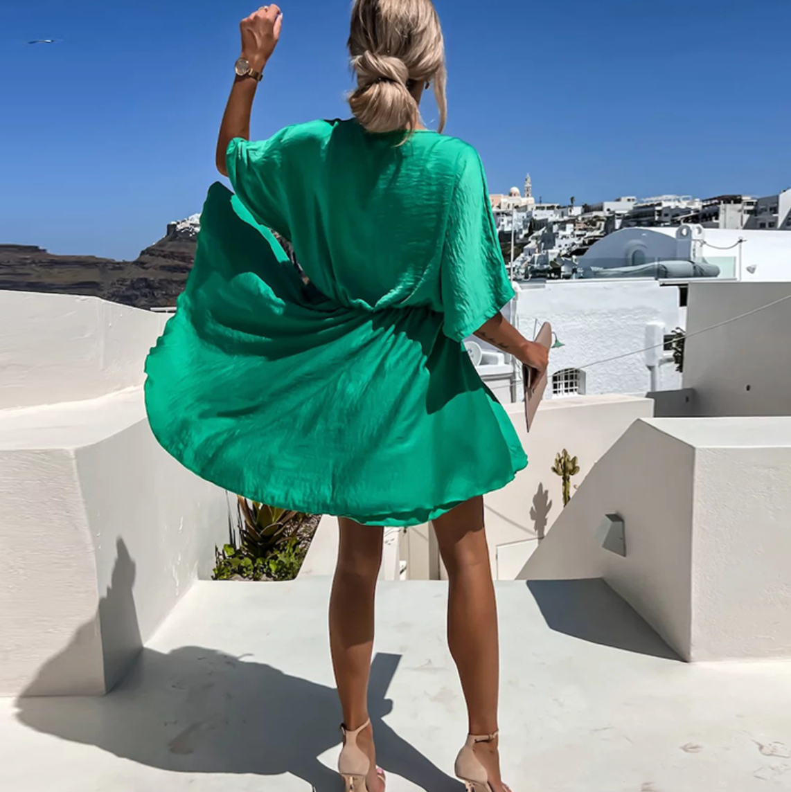 Leah | Elegant V-Neck Wrap Dress