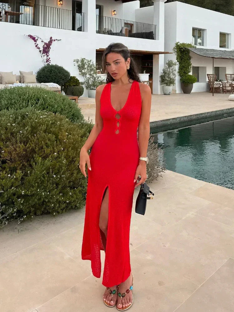 Paige | Cut-Out Halter Dress