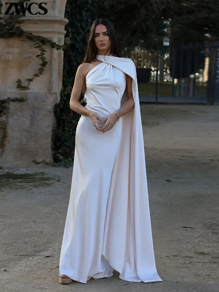 Hannah | Elegant One-Shoulder Maxi Dress