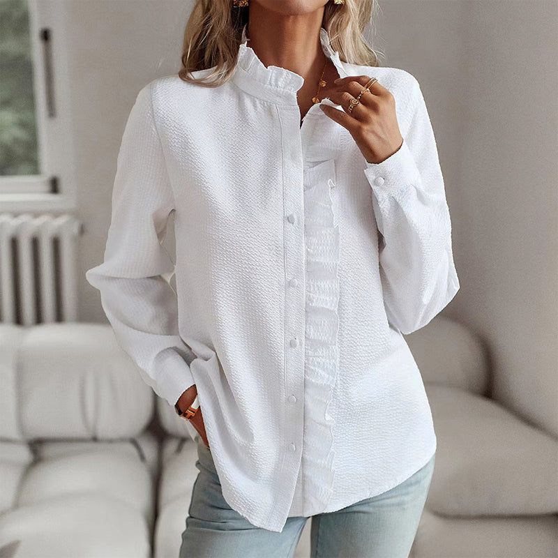 Sofia Bellini Ruffle Trim Shirt