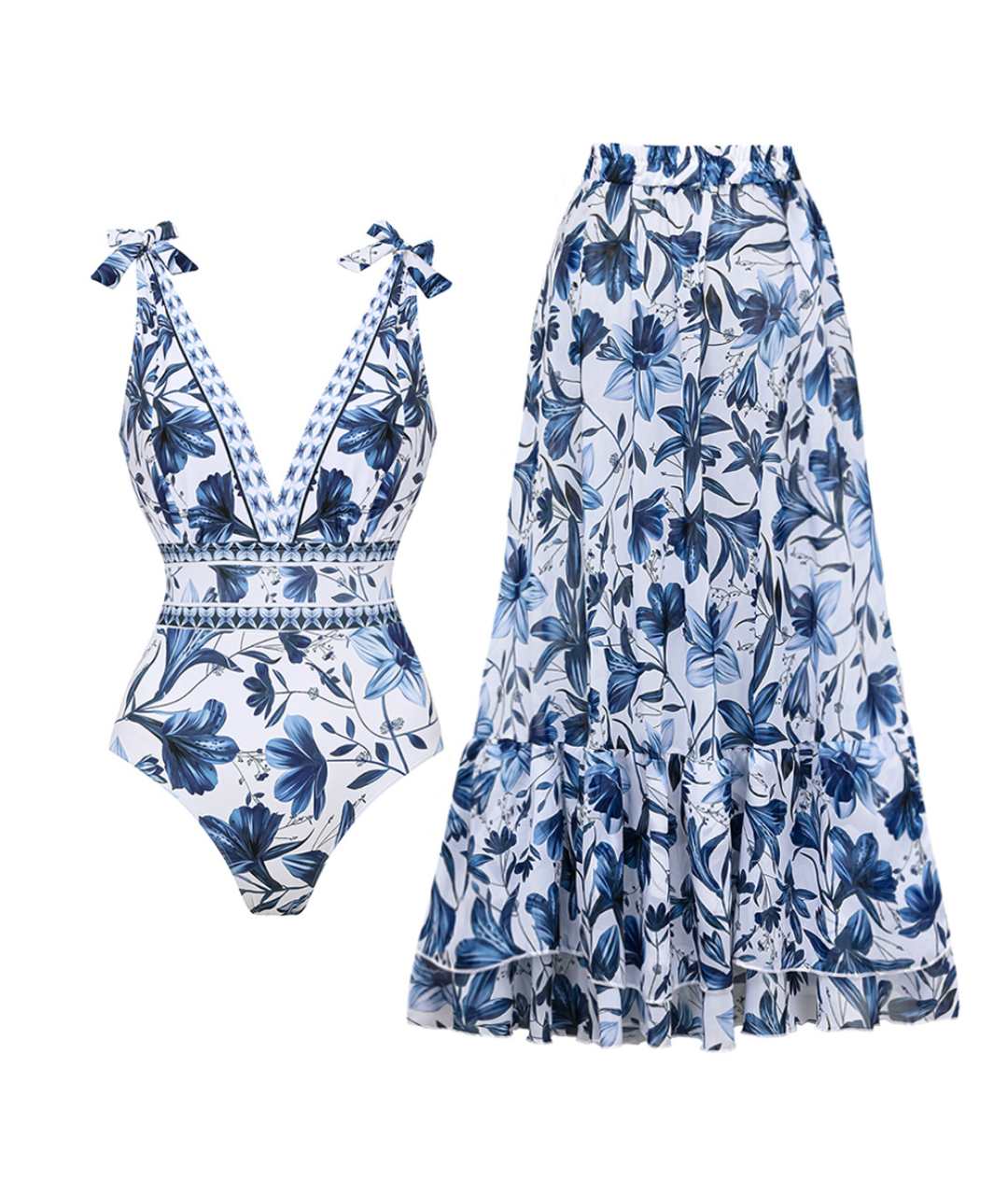 Bonnie | Elegant Floral Maxi Gown