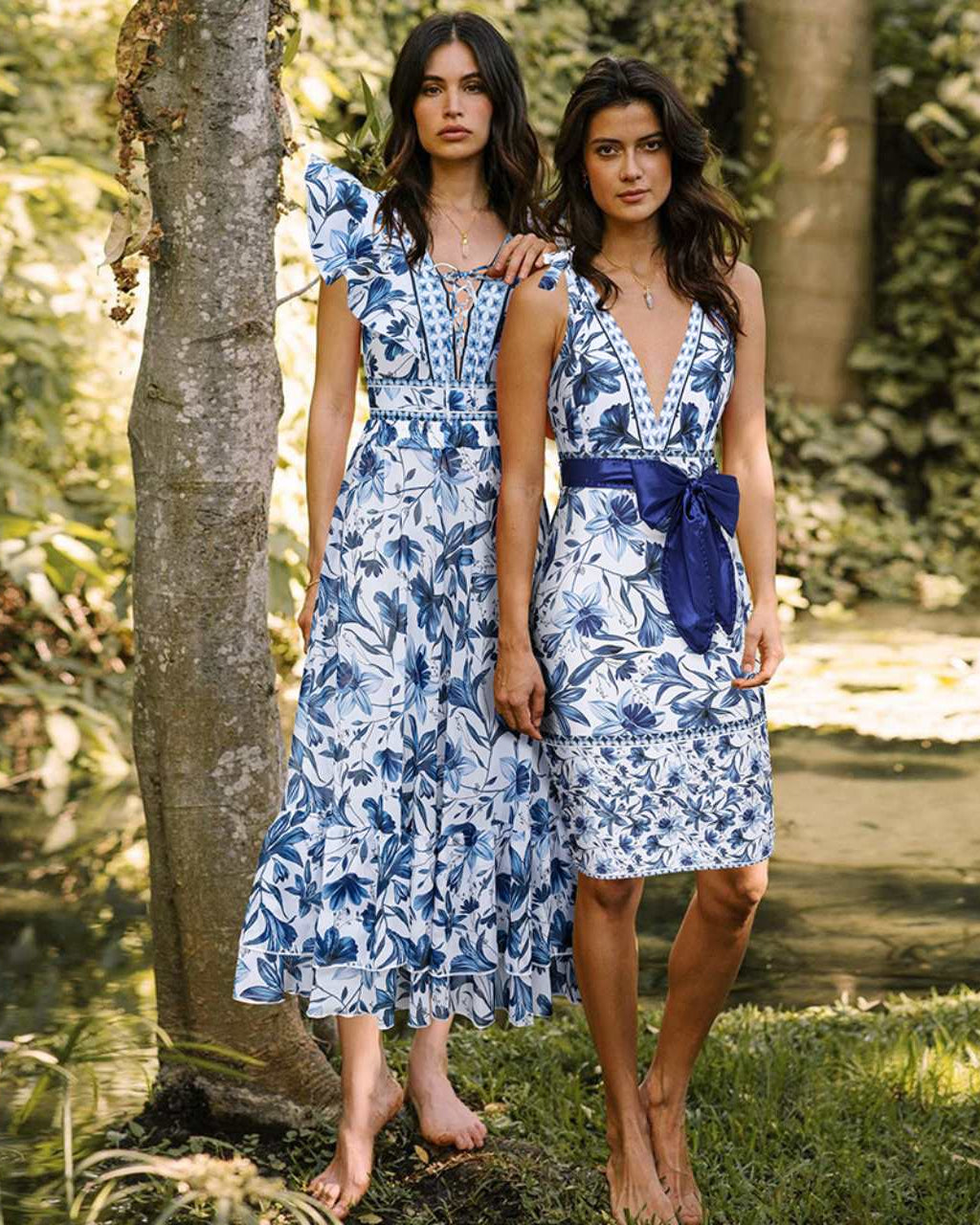 Caitlin | Stylish V-Neck Beach Duo