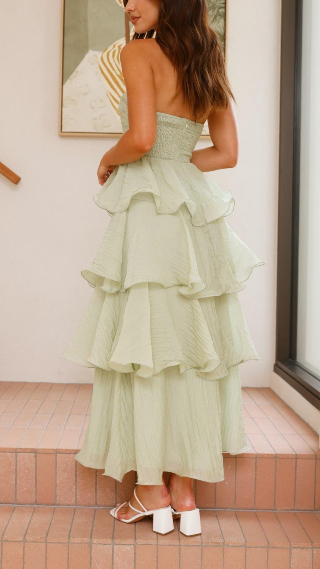 Beatrice | Elegant Satin Off-Shoulder Dress