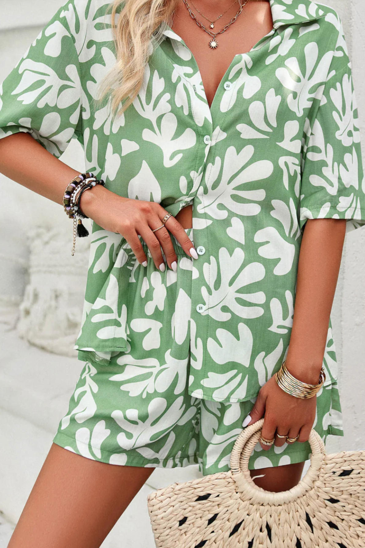 Felicity | Chic Abstract Print Two-Piece Set