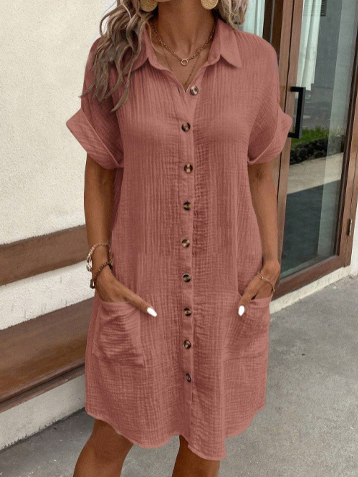 Christina | Breeze Path Button Dress