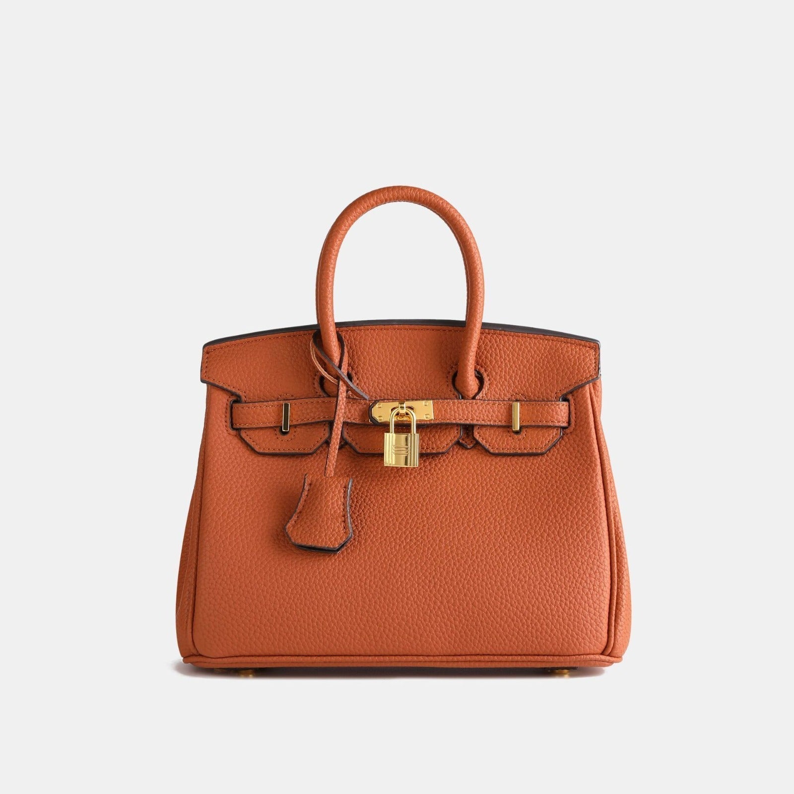 Bonnie | Leather Handbag with Gold Accents