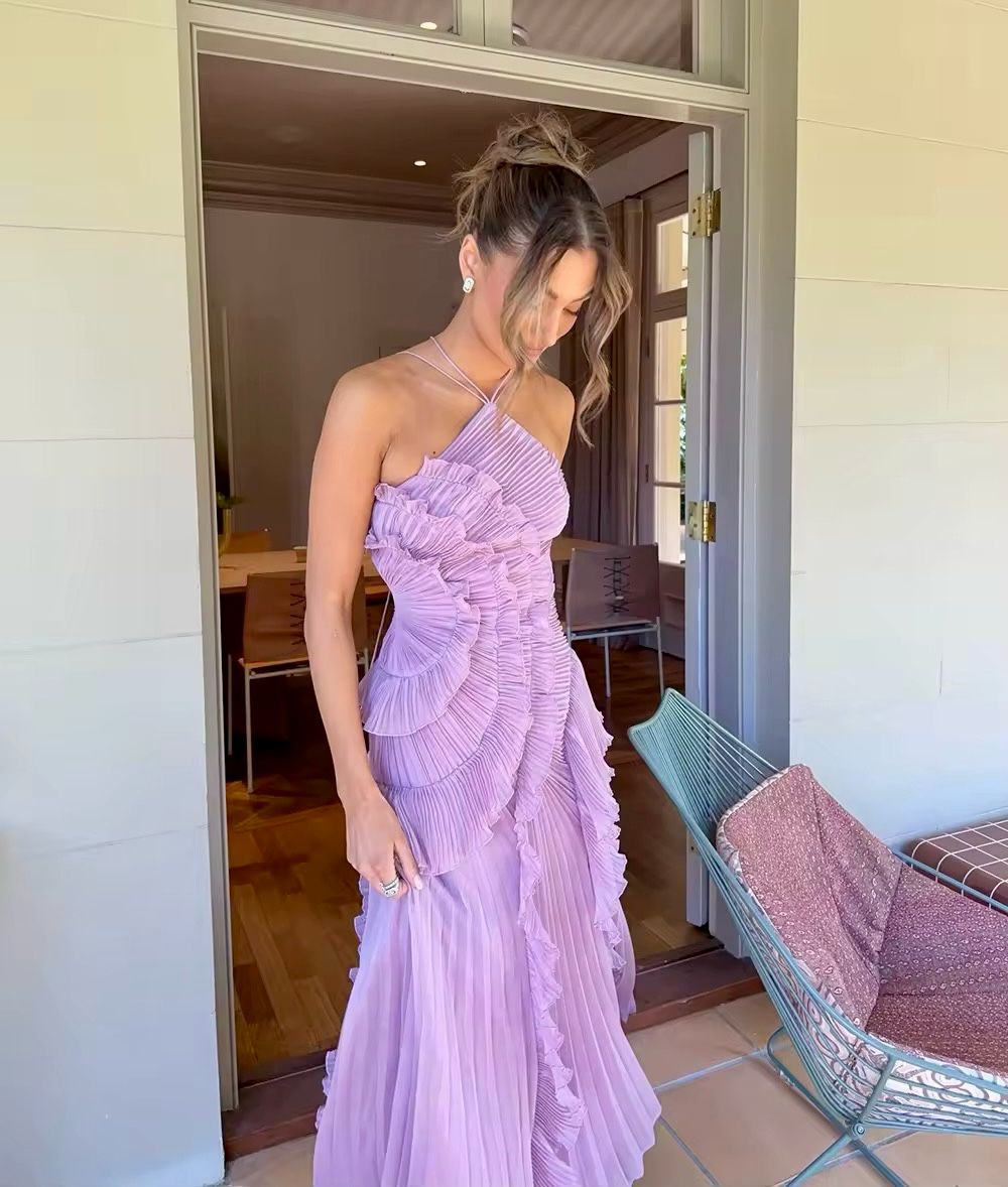 Caroline | Stylish Pleated Midi Dress
