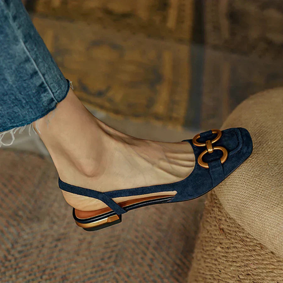 Jennifer | Elegant Loafers with Wooden Accent