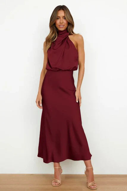 Zoey | Elegant Halter Neck Dress