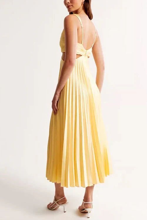 Verity | Elegant Pleated Maxi Dress