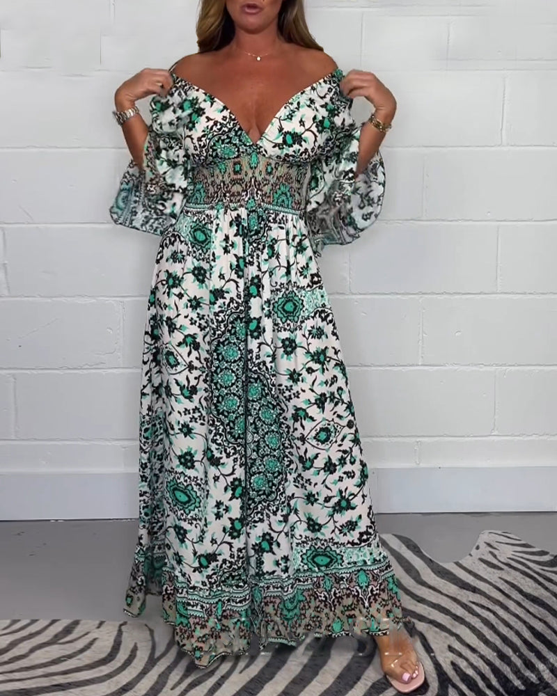 Anna | Bohemian Floral Maxi Dress