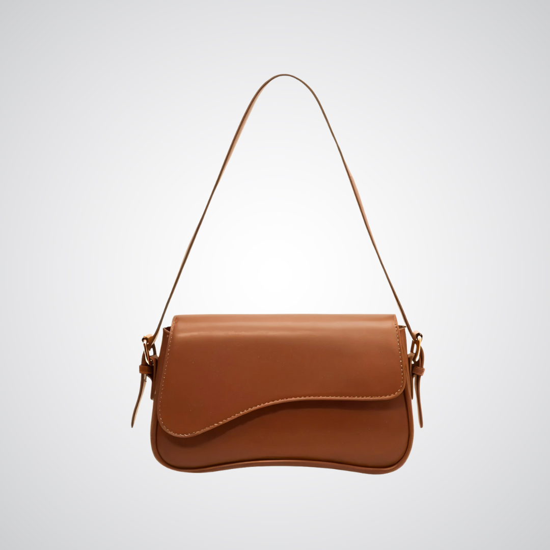 Erica | Curved Leather Shoulder Bag