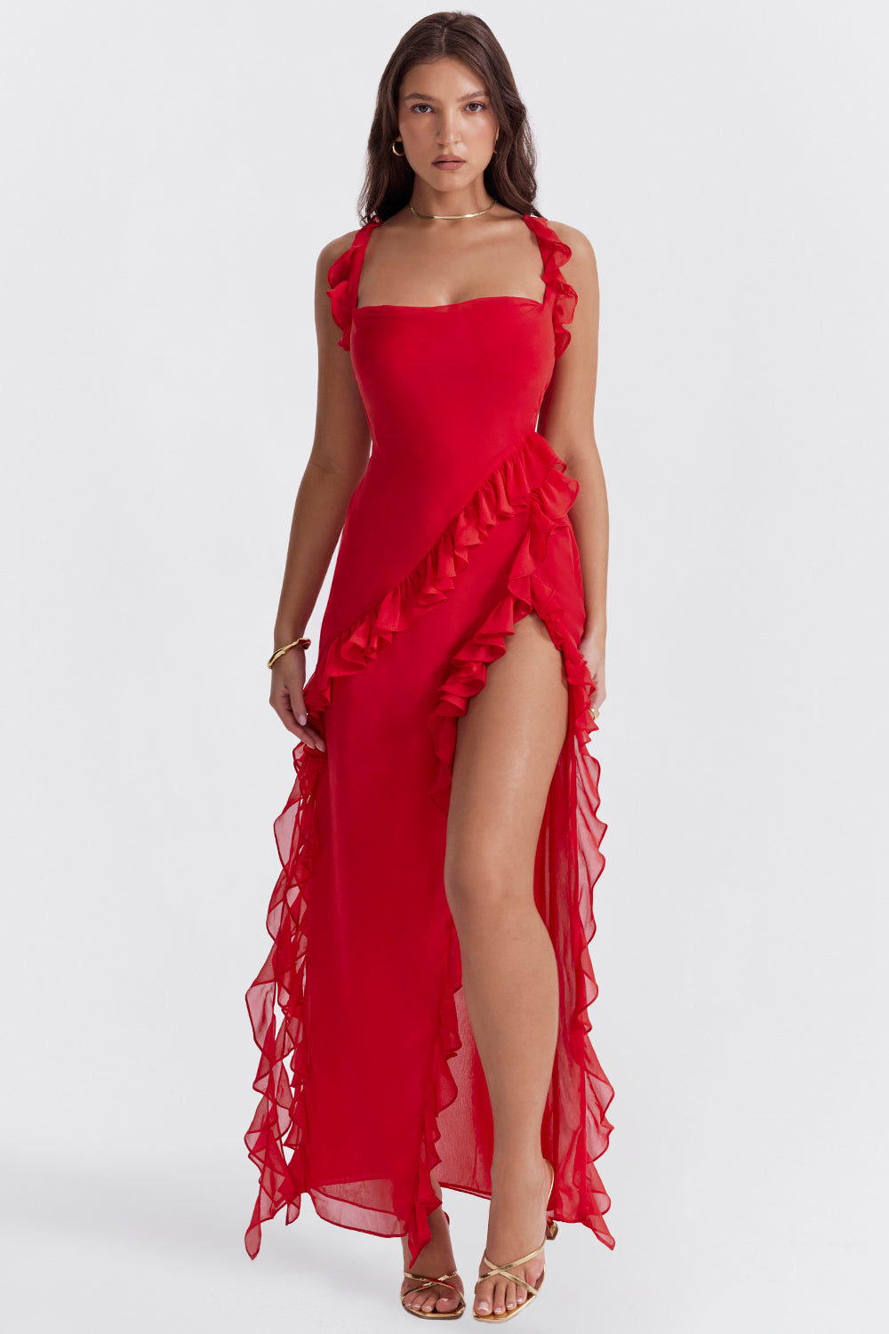 Addison | Stylish Ruffle Maxi Dress