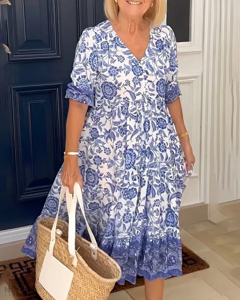 Camila | Stylish Bloom Veranda Dress
