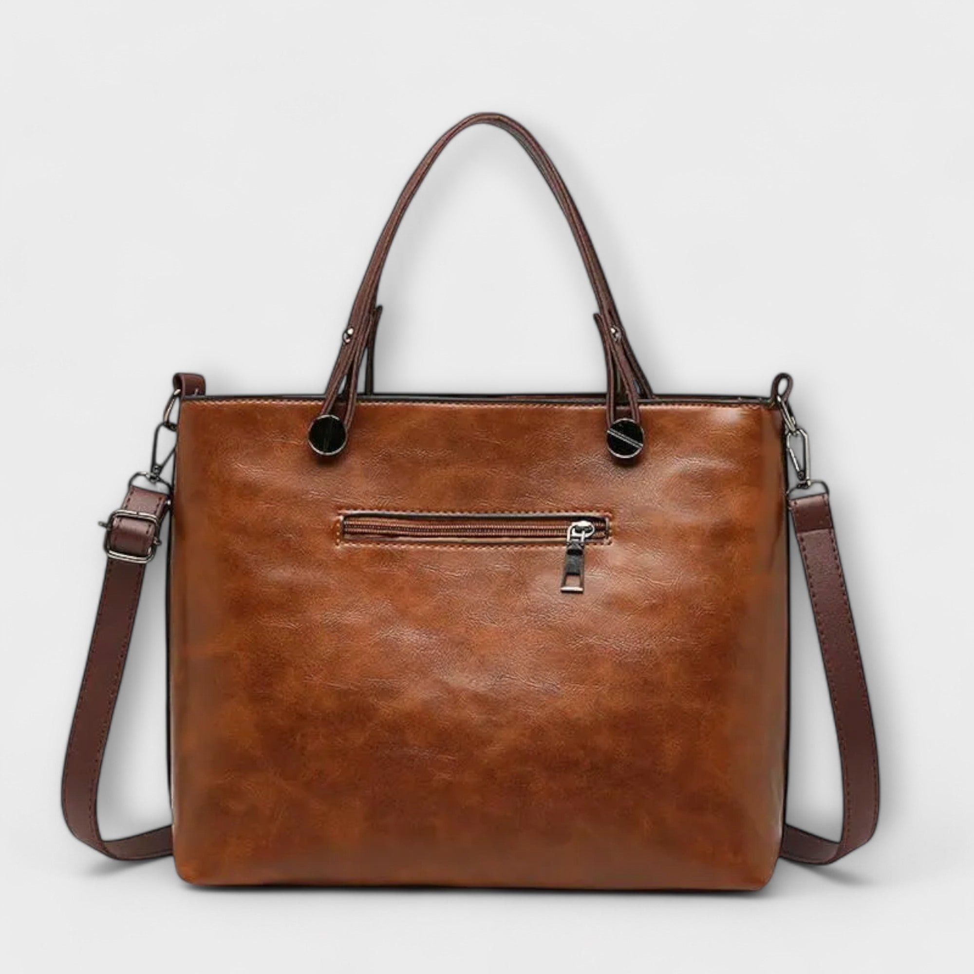 Catherine | Stylish Double Zipper Handbag