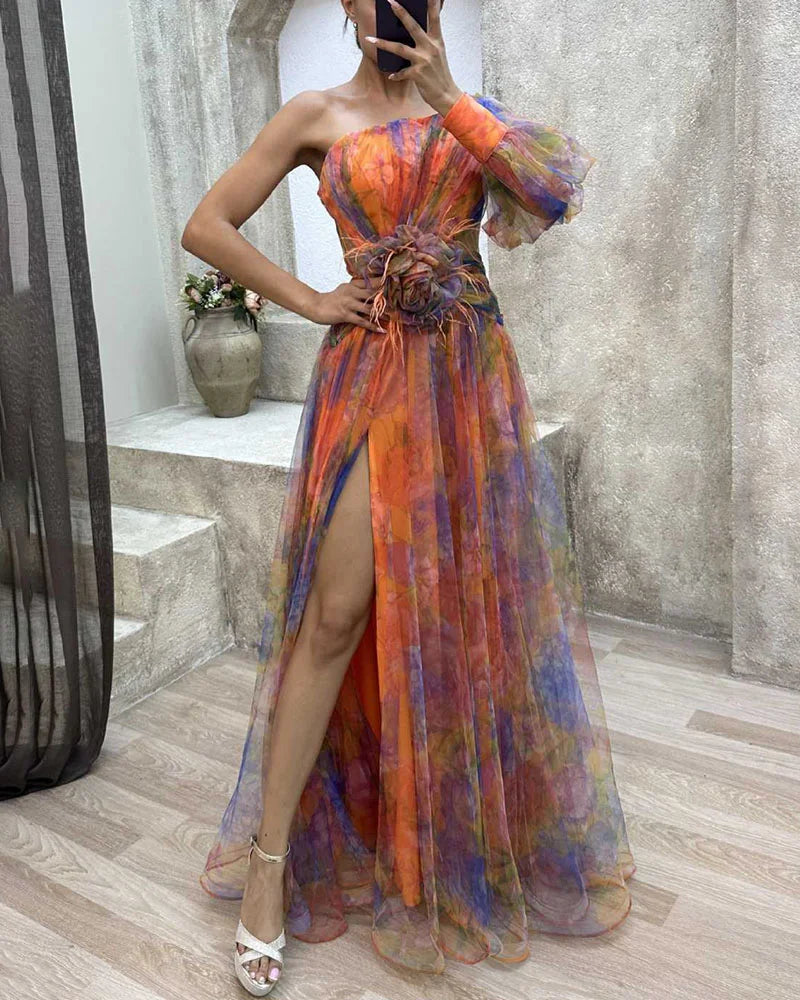 Ella | Elegant Summer Floral Gown