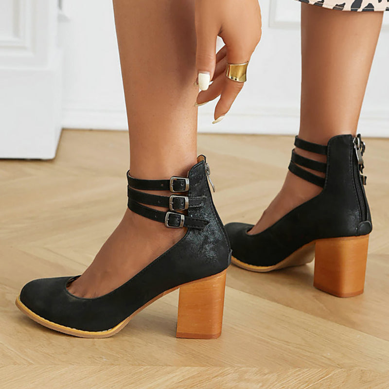 Jasmine | Stylish Comfortable Block Heel Pumps