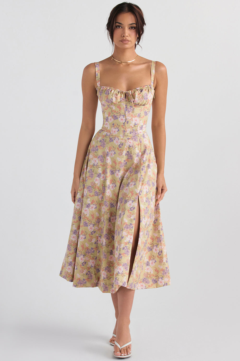 Annabelle | Stylish Floral Midi Dress