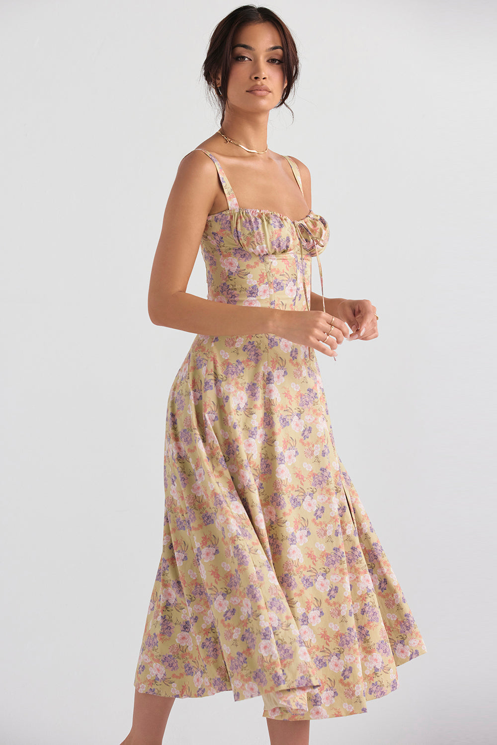 Annabelle | Stylish Floral Midi Dress