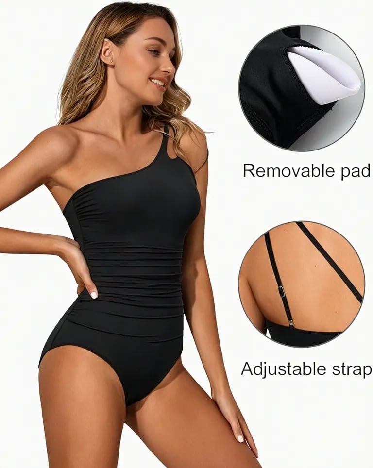 Faith | One-Shoulder Leopard Swimsuit