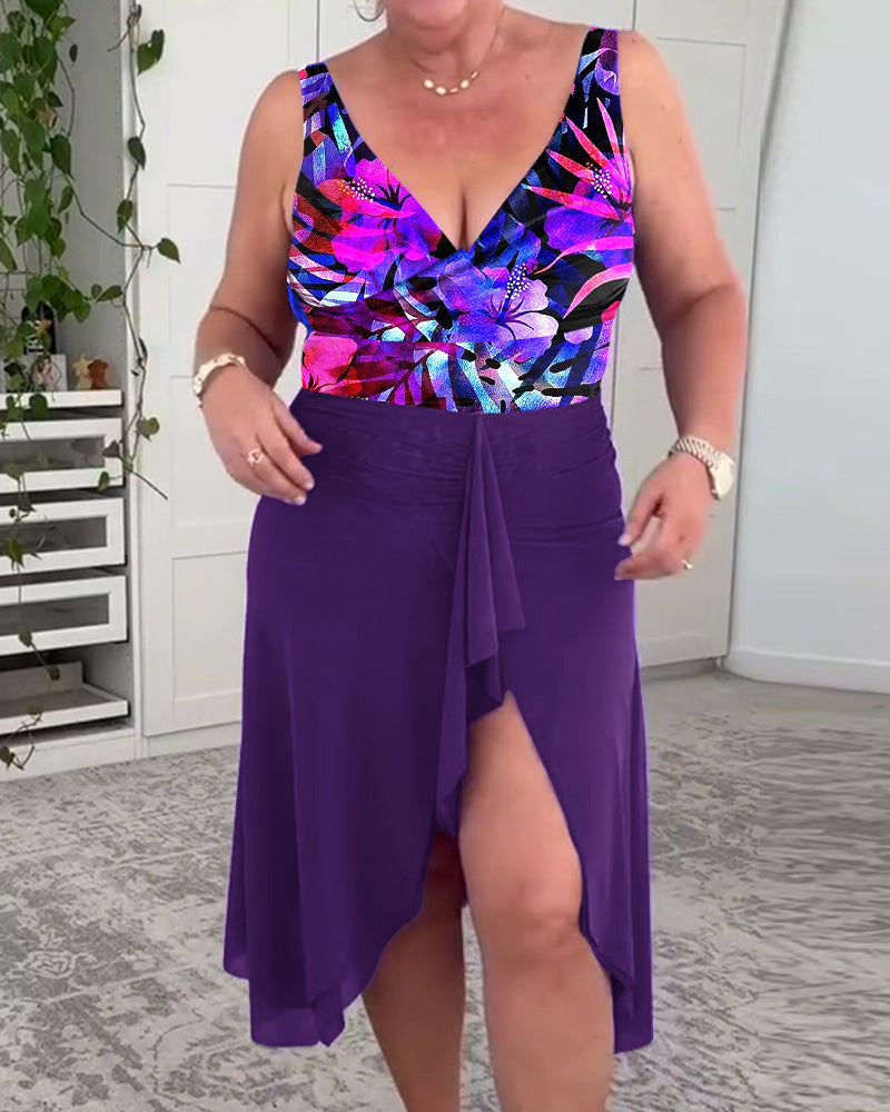 Victoria | Floral Print Swimwear Set