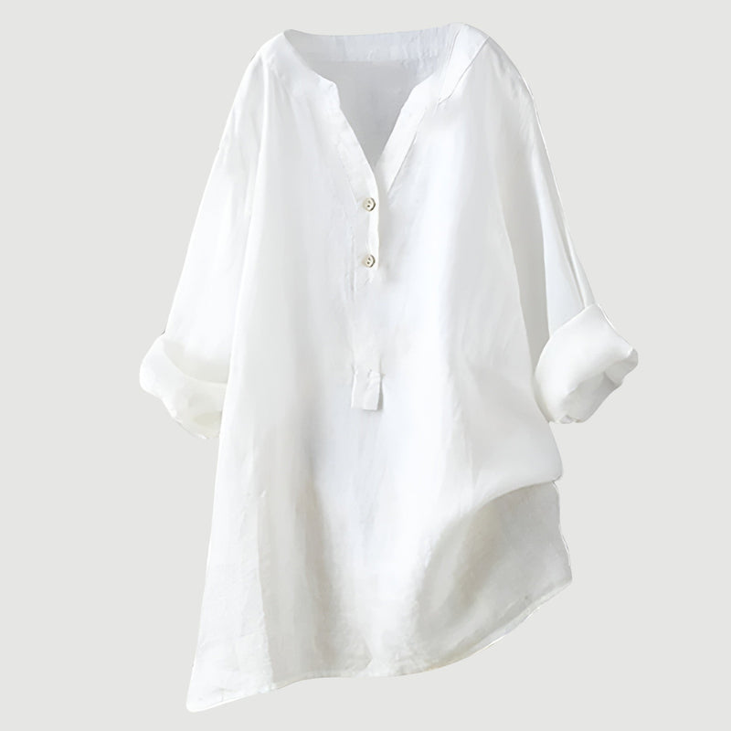 Margot - Comfortable Linen Blouse