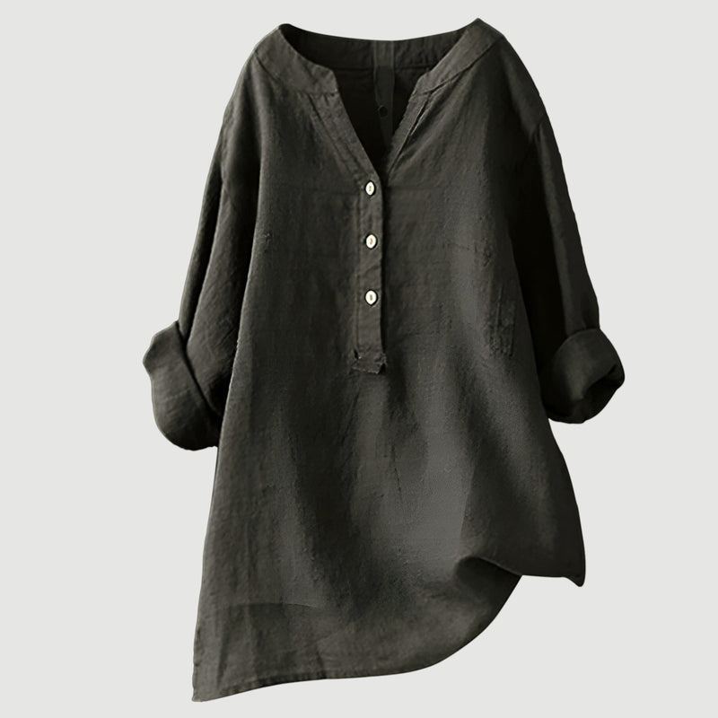 Margot - Comfortable Linen Blouse